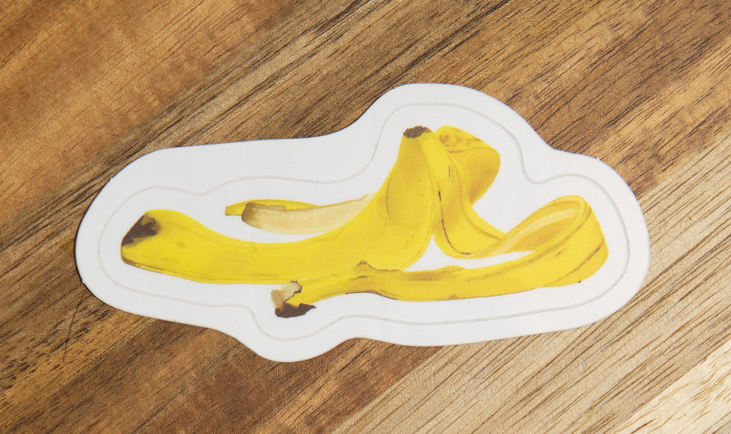 Banana Peel Stickers - Modern, Unique, Waterproof, Weatherproof, Dishwasher Safe, Matte Finish Vinyl Decals