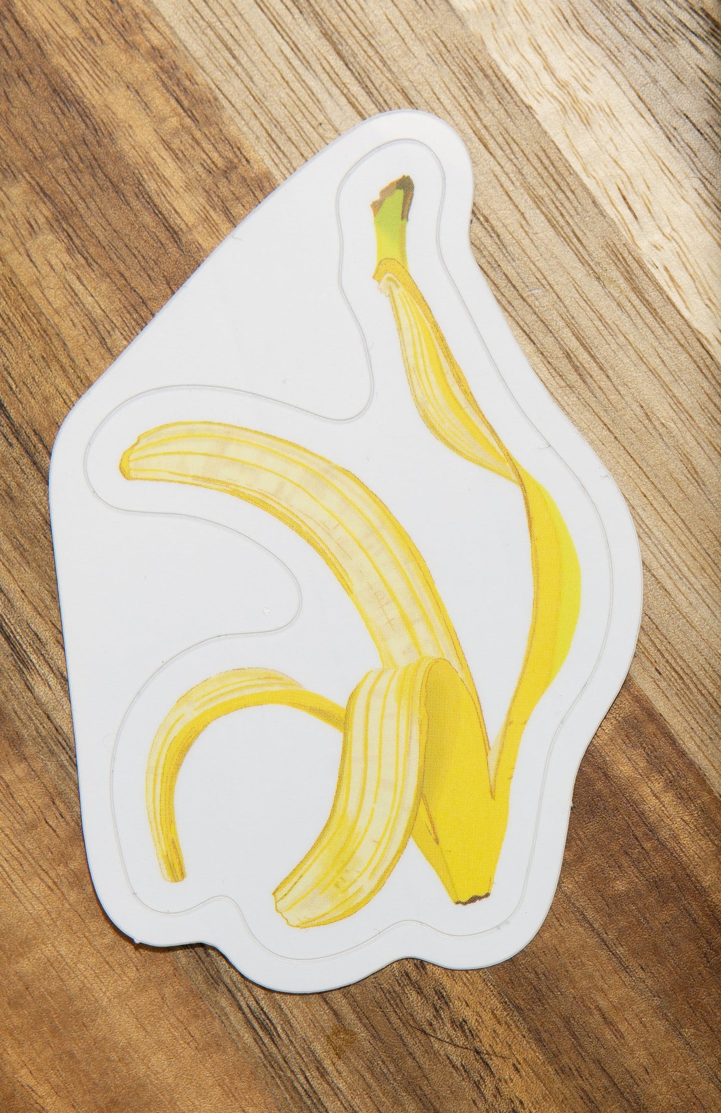 Banana Peel Stickers - Modern, Unique, Waterproof, Weatherproof, Dishwasher Safe, Matte Finish Vinyl Decals