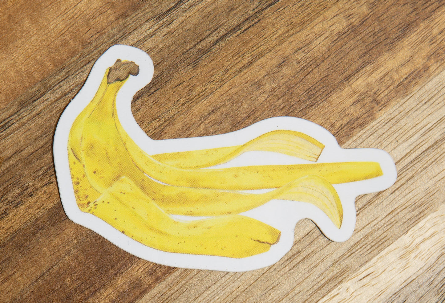 Banana Peel Stickers - Modern, Unique, Waterproof, Weatherproof, Dishwasher Safe, Matte Finish Vinyl Decals